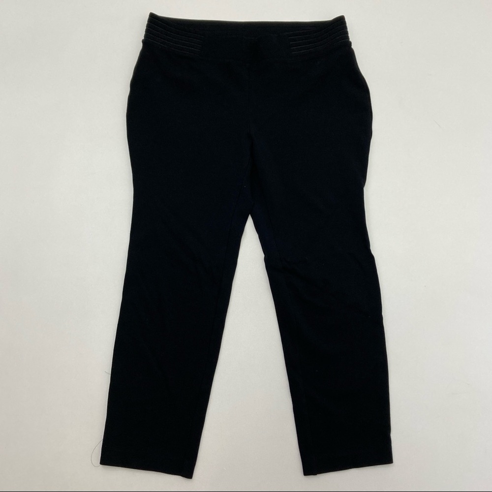 Alfani Black Pull On Stretchy Crop Pants Size 12P